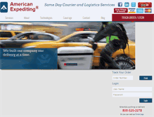 Tablet Screenshot of americanexpediting.com